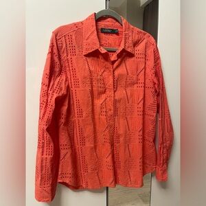 Ralph Lauren Women's Coral Button-Down Shirt
